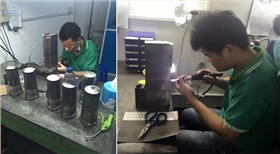 火博（中国）团队加工作业中